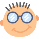 ➀